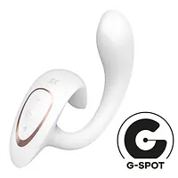 Вагінально-кліторальний вібратор Satisfyer G for Goddess 1 White, 2 мотори - Master