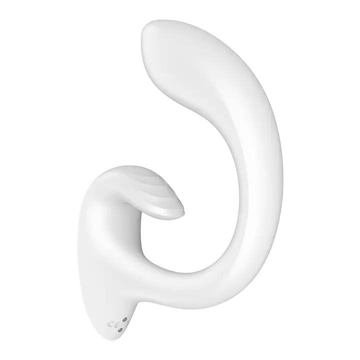 Вагінально-кліторальний вібратор Satisfyer G for Goddess 1 White, 2 мотори - Master