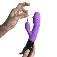 Вібратор-кролик Adrien Lastic Ares з петелькою для пальця - Master