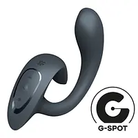 Вагінально-кліторальний вібратор Satisfyer G for Goddess 1 Dark Grey, 2 мотори - Master