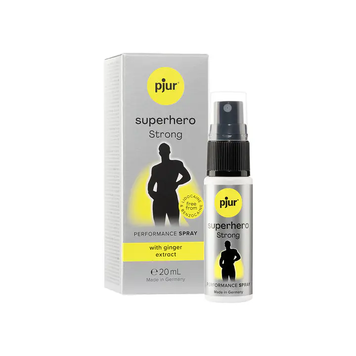 Пролонгувальний спрей pjur Superhero Strong Spray 20 ml, з екстрактом імбиру, всотується в шкіру - Master
