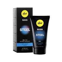 Гель для пеніса стимулювальний pjur MAN Steel Gel 50 ml з екстрактом паприки та ментолом - Master