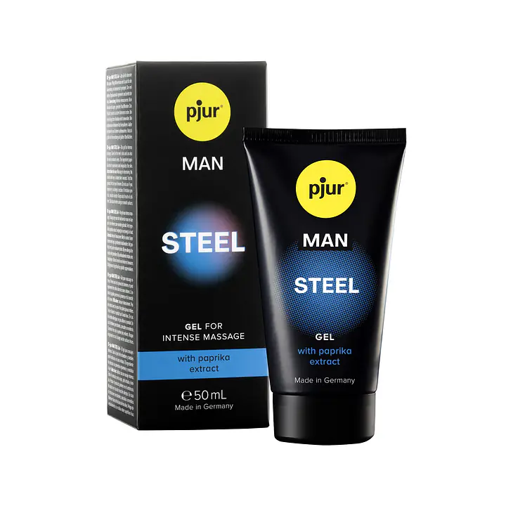 Гель для пеніса стимулювальний pjur MAN Steel Gel 50 ml з екстрактом паприки та ментолом - Master