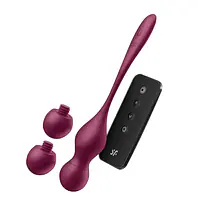 Смарт-вагінальні кульки з вібрацією Satisfyer Love Birds Vary Connect App, змінювана маса, пульт ДК - Master