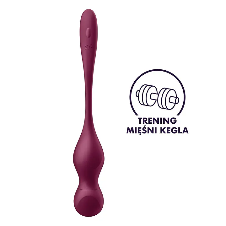 Смарт-вагінальні кульки з вібрацією Satisfyer Love Birds Vary Connect App, змінювана маса, пульт ДК - Master