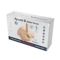 Півторс з фалоімітатором на присосці SilexD Apollo S Male Torso Caramel - Master