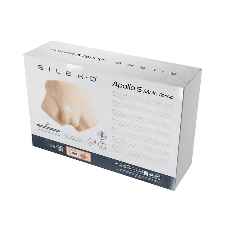 Півторс з фалоімітатором на присосці SilexD Apollo S Male Torso Caramel - Master