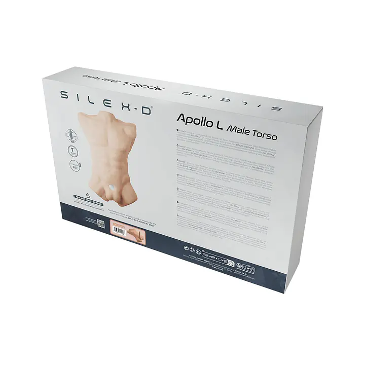 Торс з фалоімітатором на присосці SilexD Apollo L Male Torso Caramel - Master