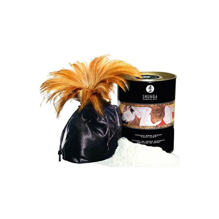 Смачна пудра для оральних пестощів Shunga Sweet Snow Body Powder – Raspberry feeling (228 гр) - Master
