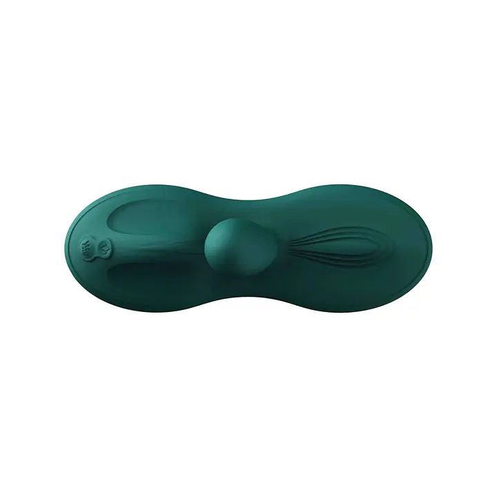 Sit-on-topсмарт-вібратор Zalo – Flora Smart Vibrating Pad Turquoise Green, 9 моторів - Master