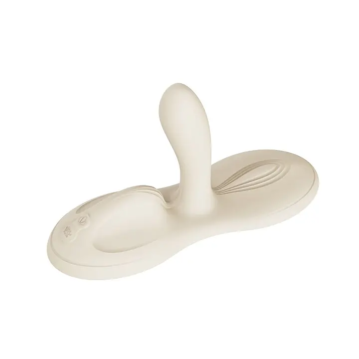 Sit-on-topсмарт-вібратор Zalo – Flora Smart Vibrating Pad Ivory White, 9 моторів - Master