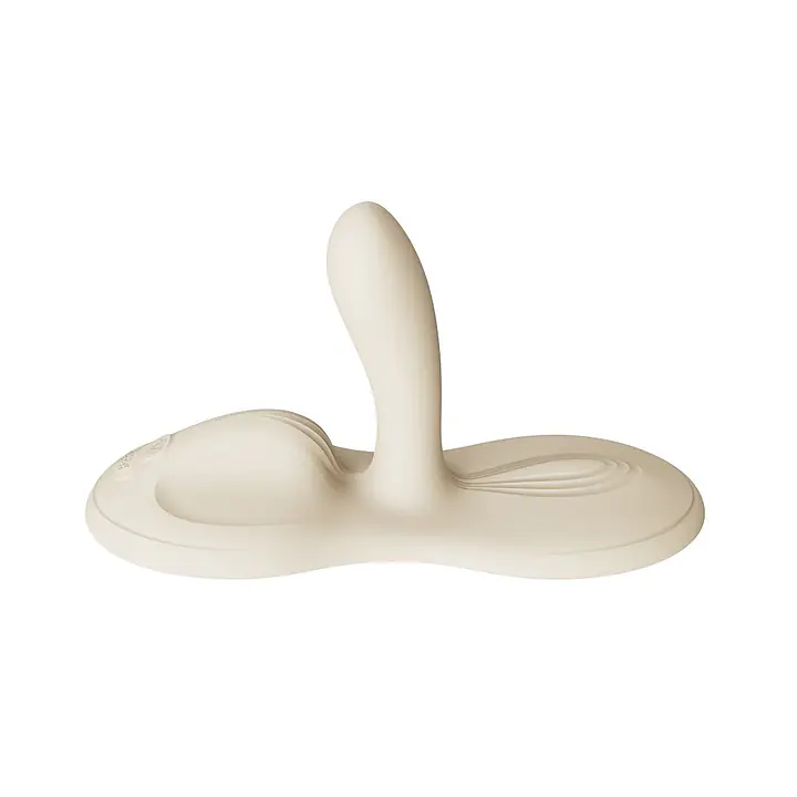 Sit-on-topсмарт-вібратор Zalo – Flora Smart Vibrating Pad Ivory White, 9 моторів - Master