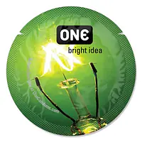 Презерватив ONE Glowing Pleasures, 1 шт, світиться в темряві, зі змазкою - Master