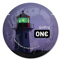 Презерватив ONE Glowing Pleasures, 1 шт, світиться в темряві, зі змазкою - Master