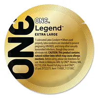 Презерватив ONE Legend XL, 1 шт, збільшений розмір, розширення на кінці, зі змазкою - Master
