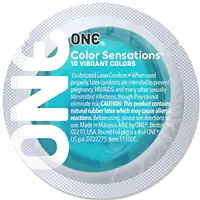 Презерватив ONE Color Sensations - Catch the perfect ONE (Aqua) 1 шт - Master