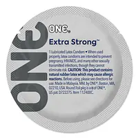 Презерватив ONE Extra Strong, 1 шт, розширена форма, зі змазкою, підходить для анального сексу - Master