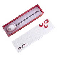Уретральний зонд LOCKINK SEVANDA Vibrating&E-stim Metal Urethral Sounding - White - Master