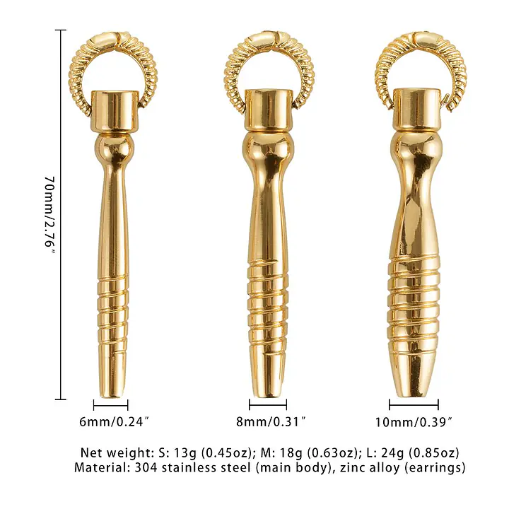 Набір уретральних стимуляторів LOCKINK Bad Boy Training Urethral Plugs Set - Master
