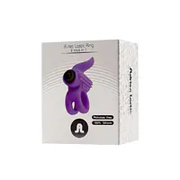 Ерекційне віброкільце Adrien Lastic Bullet Lastic Ring з язичком і щіточкою для стимуляції клітора - Master