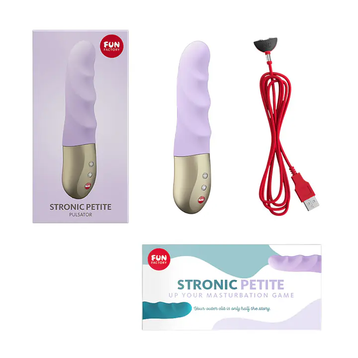 Мініпульсатор Fun Factory STRONIC PETITE pastel lilac, 8 режимів, підходить для початківців - Master