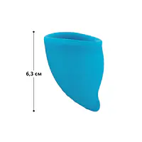 Менструальна чаша Fun Factory FUN CUP SIZE A, бірюзова, багаторазова, діаметр 4 см, об’єм 20 мл - Master