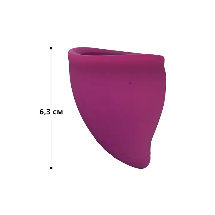 Менструальна чаша Fun Factory FUN CUP SIZE B, бордова, багаторазова, діаметр 4,3 см, об’єм 30 мл - Master