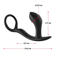 Анальна пробка з ерекційним кільцем Fun Factory BOOTIE RING slate - Master