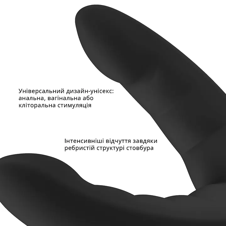 Подвійний фалоімітатор Fun Factory RYDE black, гнучкі стовбури, присоска - Master