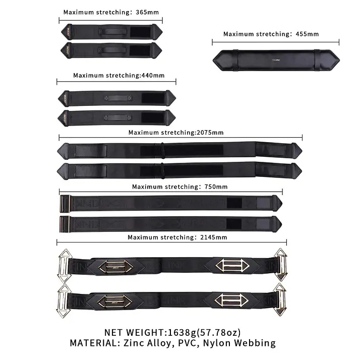 Фіксатори рук і ніг для ліжка LOCKINK BDSM Adjustable Bed Restraint Kit - Master