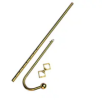 Анальний гак LOCKINK Golden Adjustable Anal Hook Set - Master