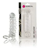 Насадка на член Dorcel Mr. Orgasm з кільцем для мошонки, ультрастимулювальний рельєф - Master