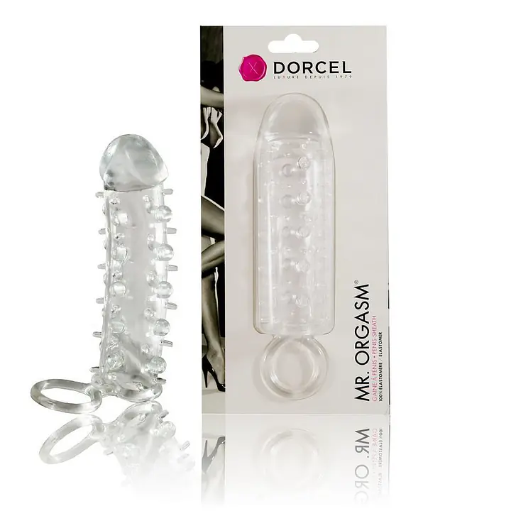 Насадка на член Dorcel Mr. Orgasm з кільцем для мошонки, ультрастимулювальний рельєф - Master