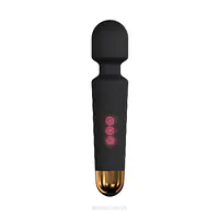 Мінівібромасажер Dorcel Wand Wanderful Black потужний, водонепроникний, 18 режимів роботи - Master