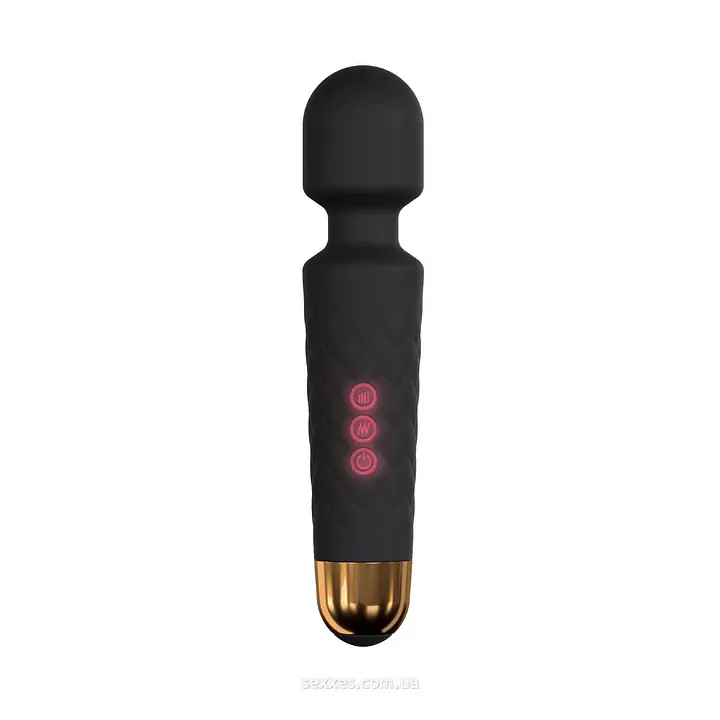 Мінівібромасажер Dorcel Wand Wanderful Black потужний, водонепроникний, 18 режимів роботи - Master