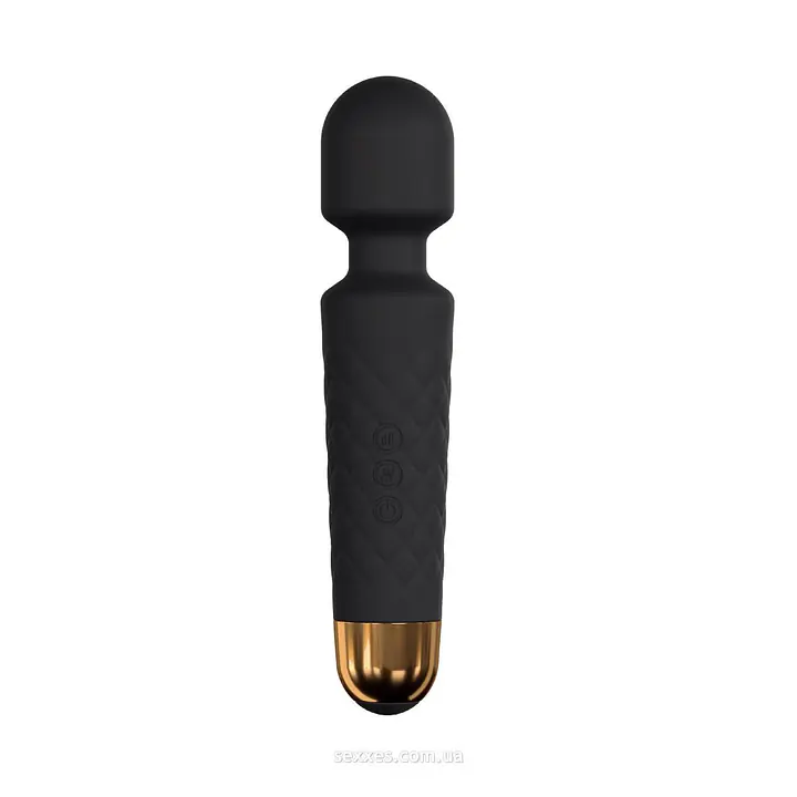 Мінівібромасажер Dorcel Wand Wanderful Black потужний, водонепроникний, 18 режимів роботи - Master
