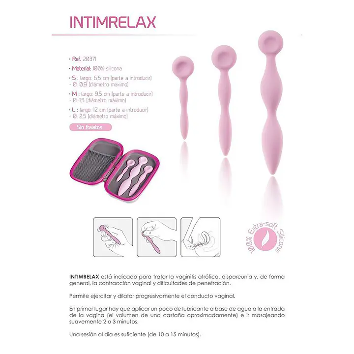 Система відновлення при вагініті Femintimate Intimrelax для зняття спазмів під час введення - Master