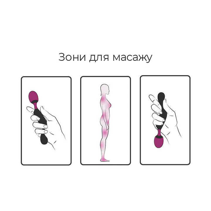 Мінівібромасажер Adrien Lastic Symphony, дуже гнучка голівка, потужний, зручна ручка - Master