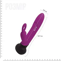 Вібратор з обертанням стовбура Adrien Lastic Mini Bonnie з петелькою для пальчика - Master