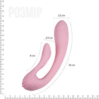 Вібратор Adrien Lastic G-wave вагінально-кліторальний, 2 мотори, універсальний - Master