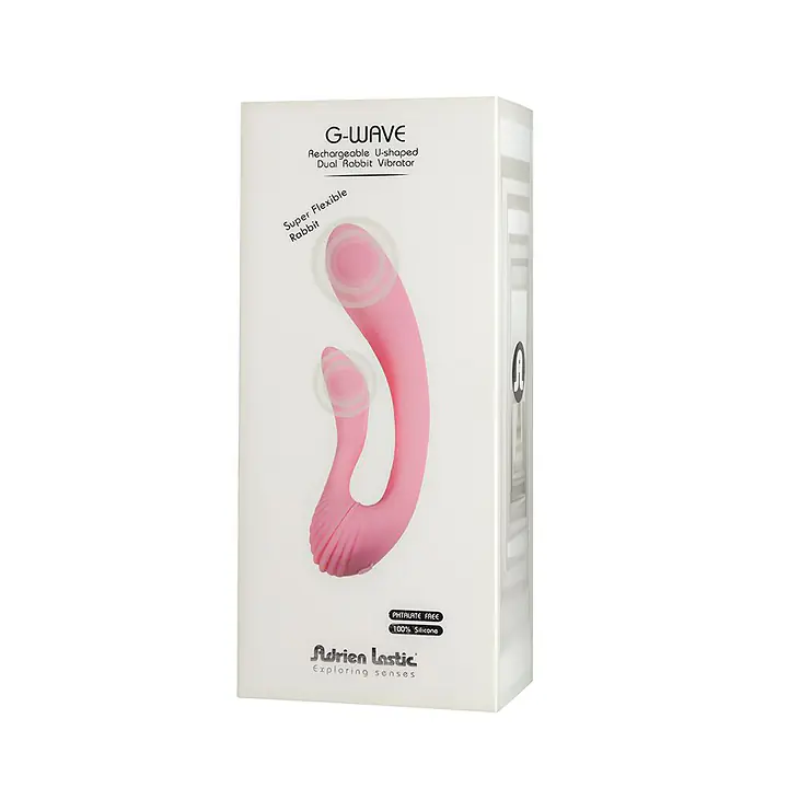 Вібратор Adrien Lastic G-wave вагінально-кліторальний, 2 мотори, універсальний - Master