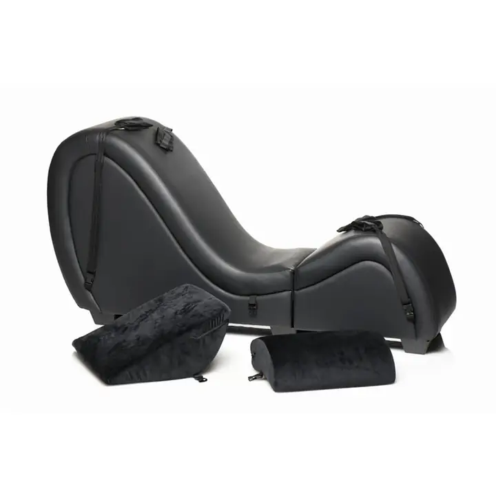 Секс-крісло з подушками Master Series Kinky Sex Lounge with Cushions - Black - Master
