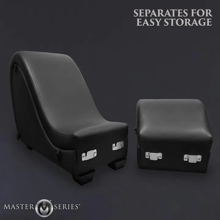 Секс-крісло з подушками Master Series Kinky Sex Lounge with Cushions - Black - Master