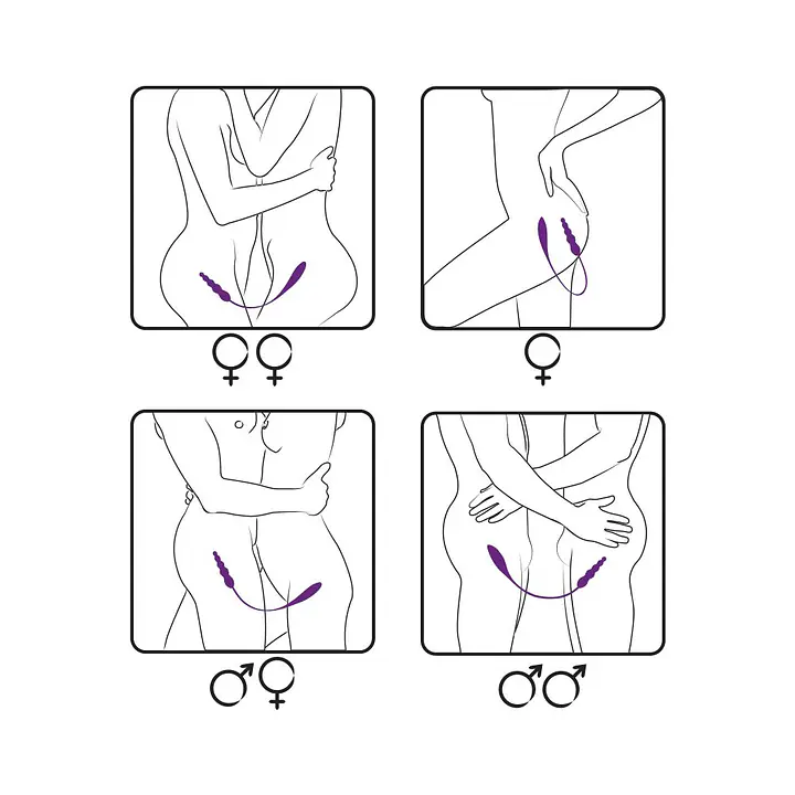 Вібратор двосторонній Adrien Lastic AD-2X з пультом LRS - Master