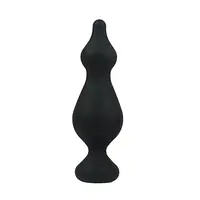 Анальна пробка Adrien Lastic Amuse Big Black (L) з двома переходами, макс. діаметр 4,4 см - Master