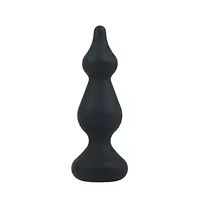 Анальна пробка Adrien Lastic Amuse Mini Black (S) з двома переходами, макс. діаметр 3 см - Master