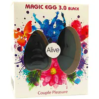 Віброяйце Alive Magic Egg 3.0 Black із пультом ДУ - Master