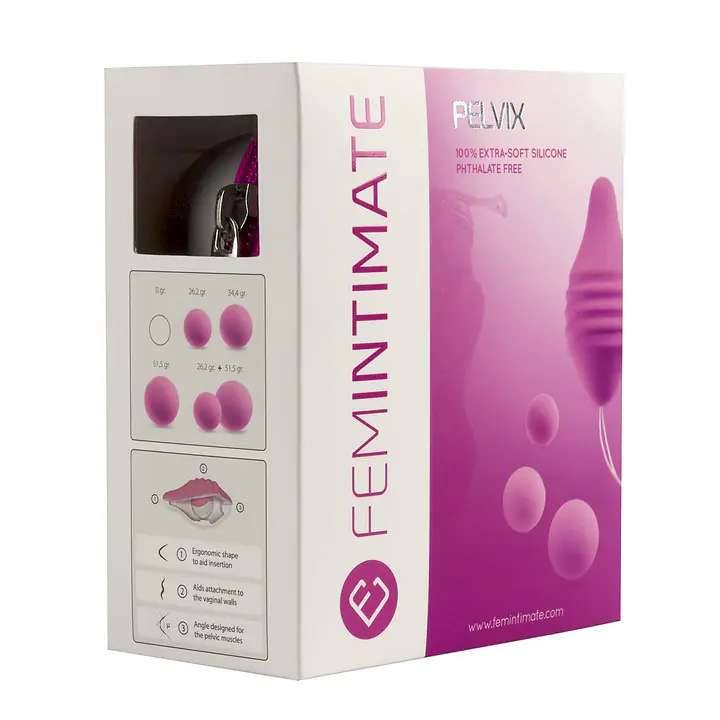 Тренажер Кегеля Femintimate Pelvix Concept з набором вантажів, анатомічно правильний - Master