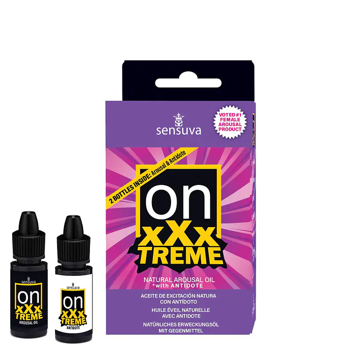 Збуджувальні краплі для клітора Sensuva On xXxTREME Arousal Oil (5 мл) with Antidote (5 мл) - Master