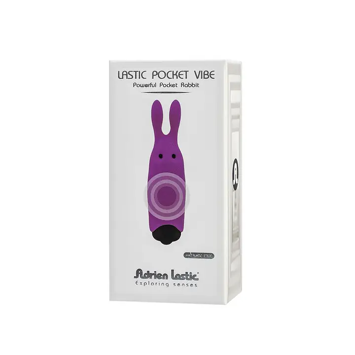 Віброкуля Adrien Lastic Pocket Vibe Rabbit Purple зі стимулювальними вушками - Master